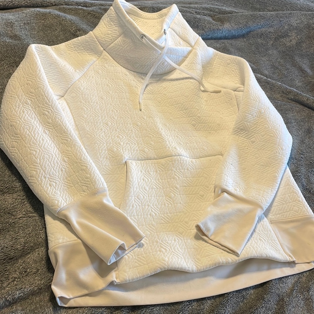 Athleta Women's Funnel Neck Textured Pullover Top
